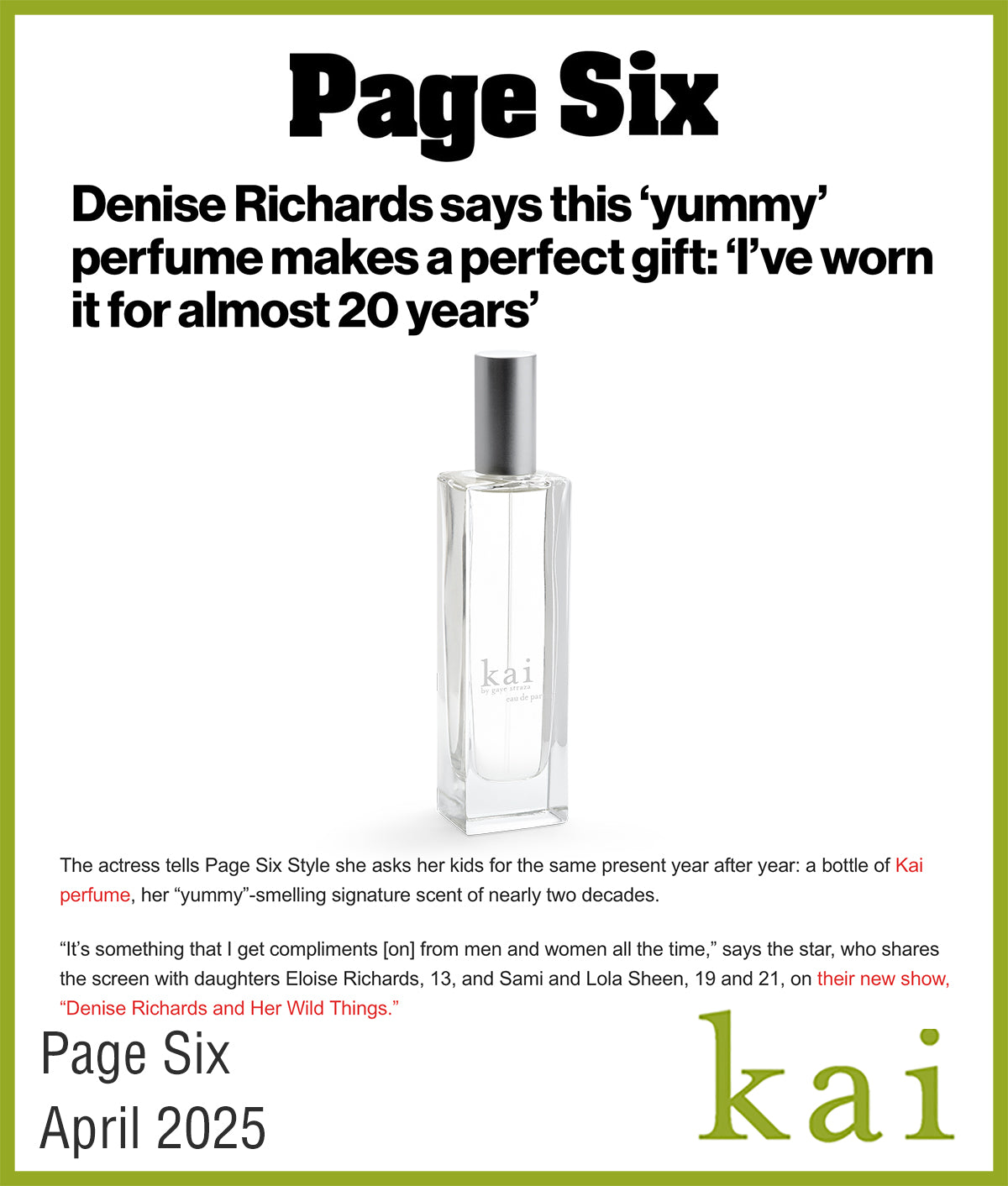 denise richards favorite perfume