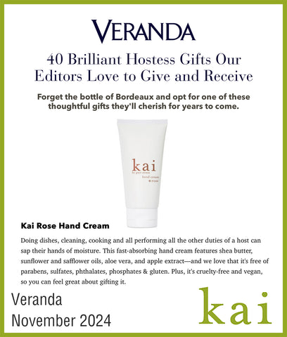 brilliant hostess gifts - kai rose hand cream