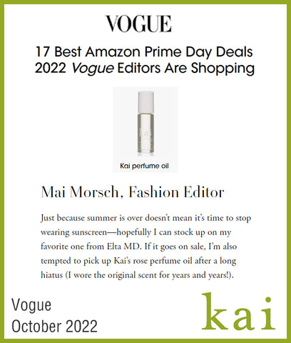 kai perfume oil - vogue - october 2022
